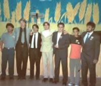 Pastor Alejandro and other members of the fellowship Centro Cristiano in Sarmiento