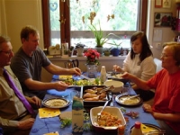 Dinner with Rauno, Aune and Rina Rautio