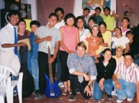Youth group at the church in Santa Maria